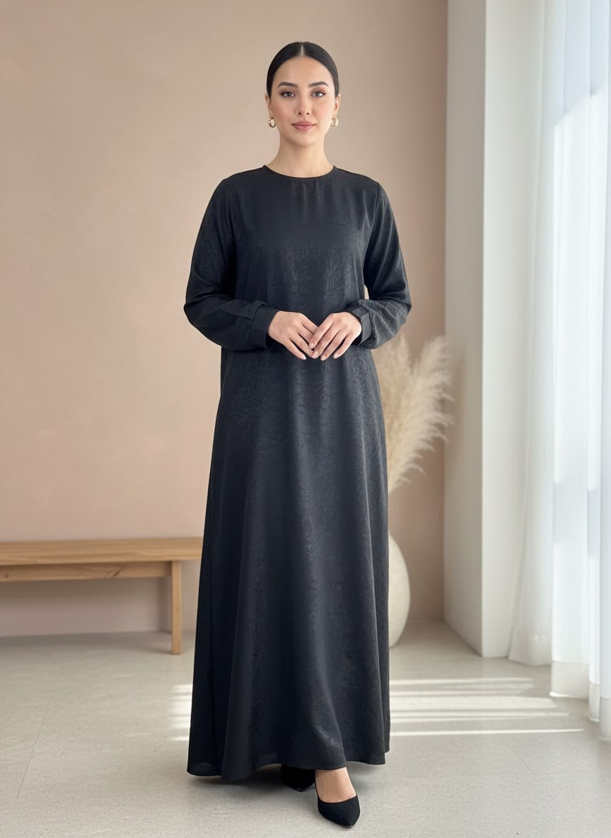 The Samira Abaya – Black & Bronze